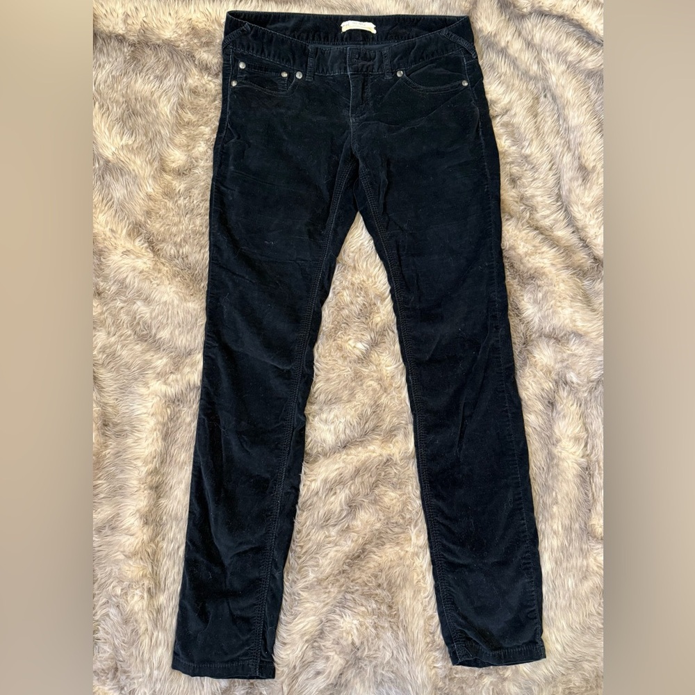 Free People Black Velvet Pants